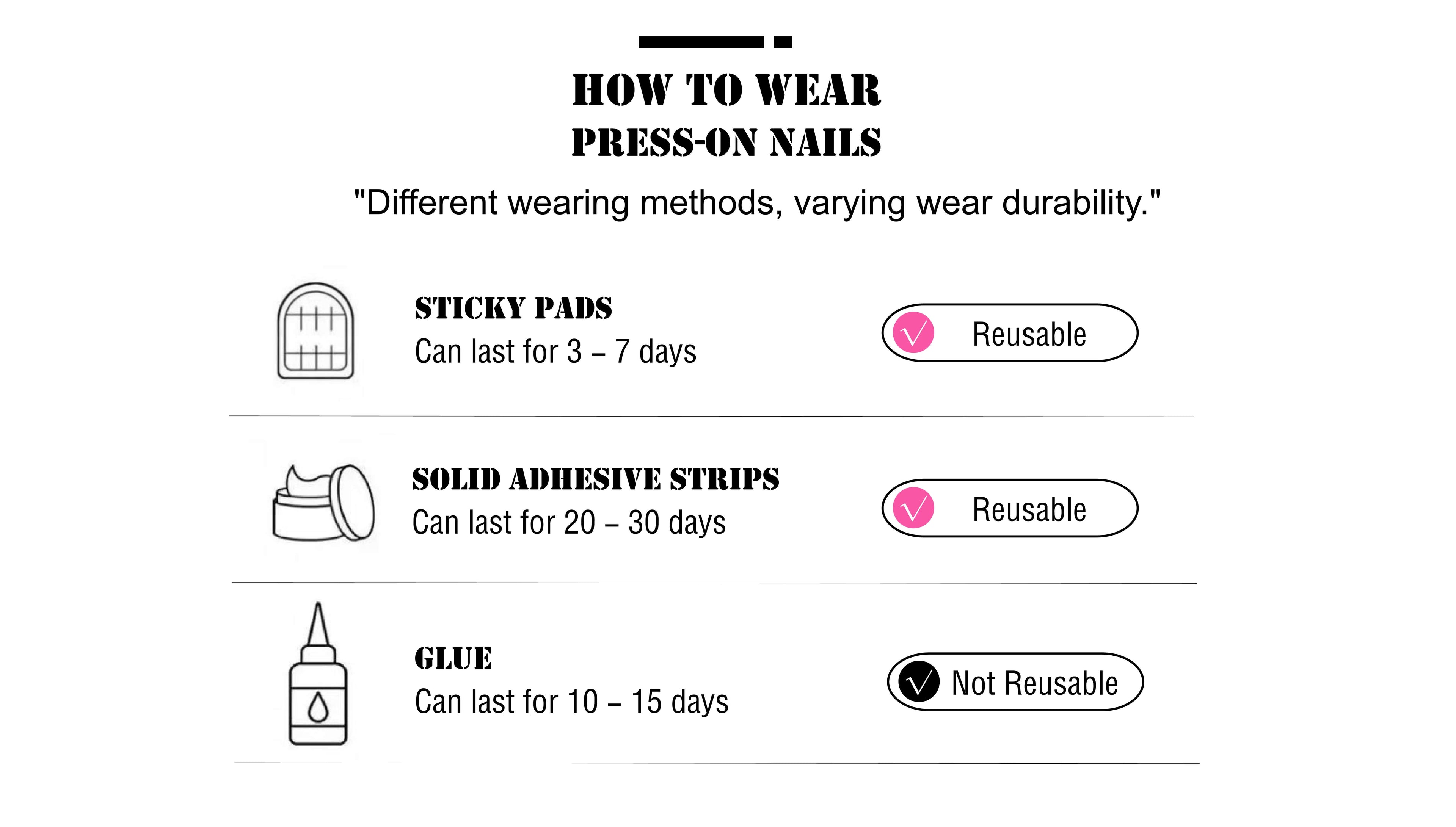 kalorme How to wear press on nails